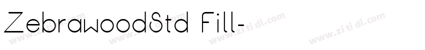 ZebrawoodStd Fill字体转换
